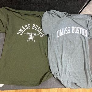 Two UMass Boston tshirts